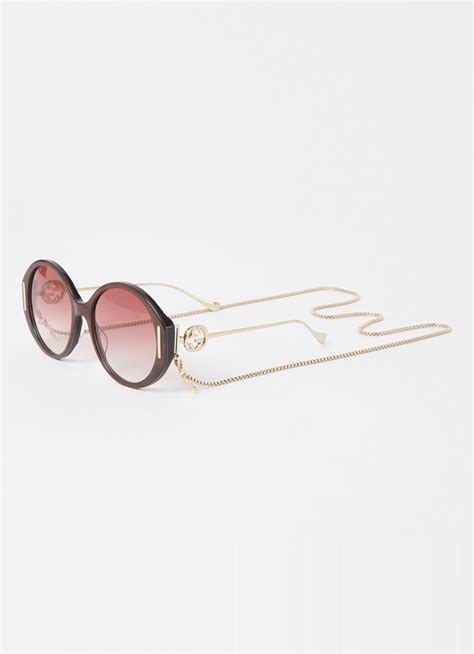 gucci zonnebril dames|gucci sunglasses women round.